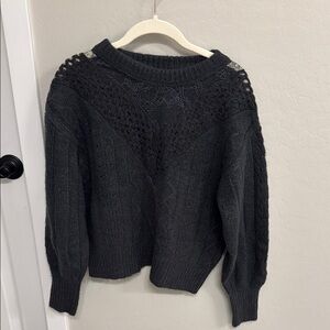 Women's Black Knit Sweater